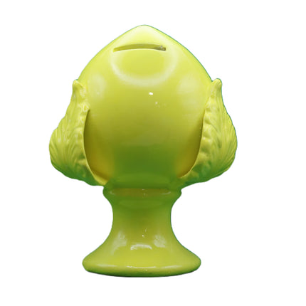 Pumo Pugliese Salvadanaio in Ceramica 17cm - Portafortuna Artigianale Fatto a Mano - Complemento d'Arredo Design Puglia - Idea Regalo Casa Nuova