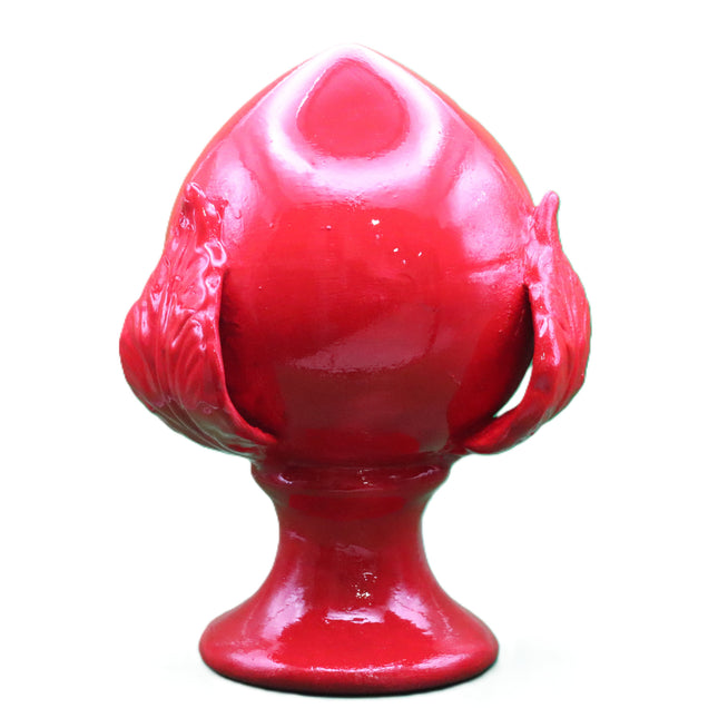 Pumo Pugliese Salvadanaio in Ceramica 17cm - Portafortuna Artigianale Fatto a Mano - Complemento d'Arredo Design Puglia - Idea Regalo Casa Nuova
