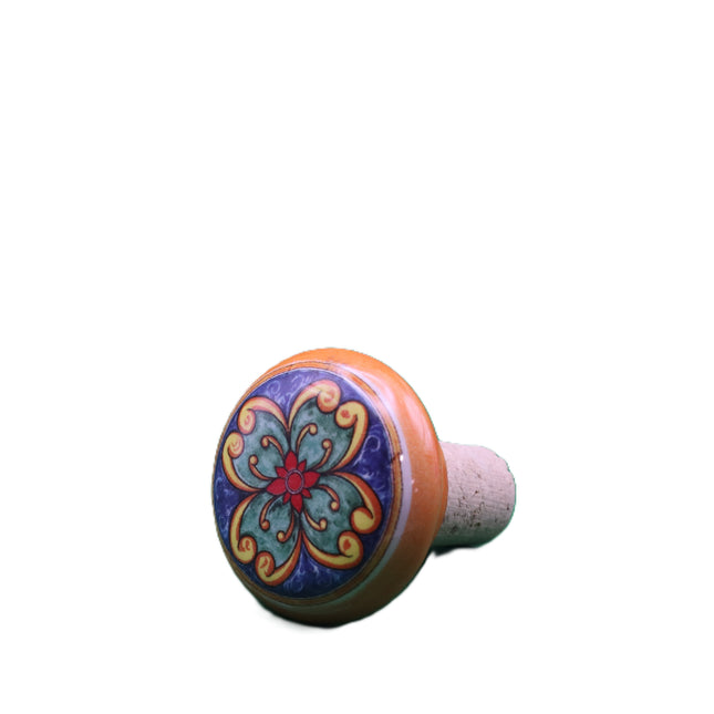 Cork and Artisan Italian Ceramic Bottle Stoppers - Maiolica