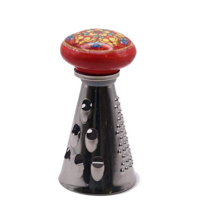 "Tappo d'Arte" Grater – The Utensil that Decorates Your Table. An original gift or wedding favor idea.