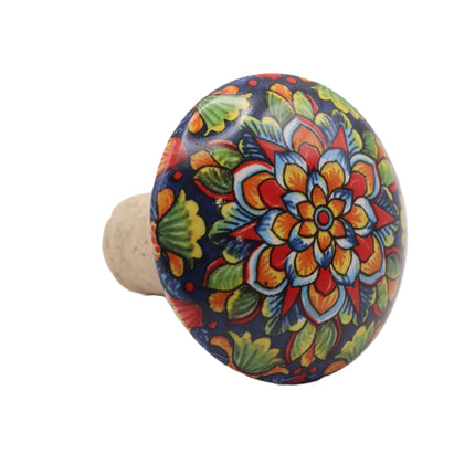 Tappi Bottiglia in Sughero e Ceramica Artigianale Italiana - Maioliche