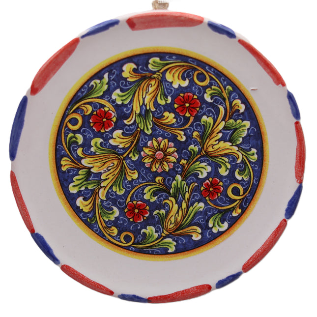 Piattino in Ceramica Artigianale Napoletana - Decoro Maioliche