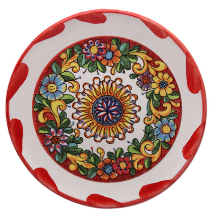 Piattino in Ceramica Artigianale Napoletana - Decoro Maioliche
