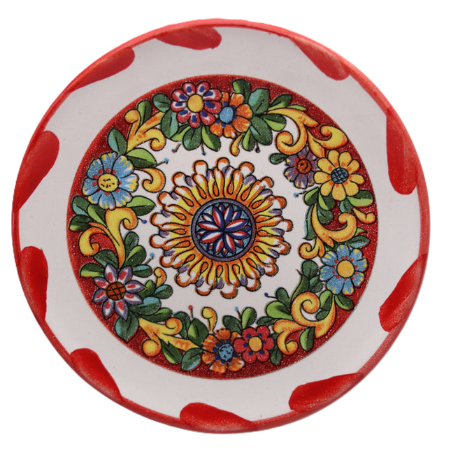 Piattino in Ceramica Artigianale Napoletana - Decoro Maioliche