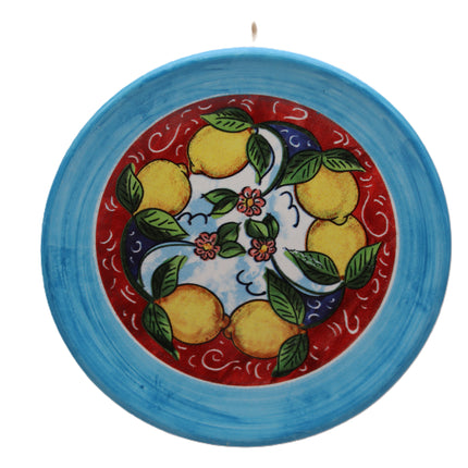 Piattino in Ceramica Artigianale Napoletana - Decoro Limoni