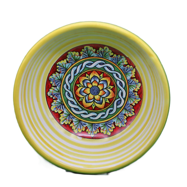 Hand-Painted Ceramic Bowls - Lemon and Majolica Aperitif Set - Colorful Mediterranean-Style Sauce Dishes - Home Decor Gift Made in Italy