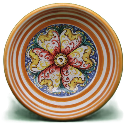 Ciotoline in Ceramica Dipinte a Mano - Set Aperitivo Limoni e Maioliche - Salsiere Colorate in Stile Mediterraneo - Regalo Home Decor Made in Italy