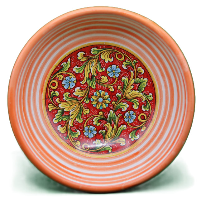 Ciotoline in Ceramica Dipinte a Mano - Set Aperitivo Limoni e Maioliche - Salsiere Colorate in Stile Mediterraneo - Regalo Home Decor Made in Italy