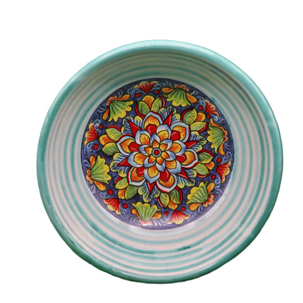Ciotoline in Ceramica Dipinte a Mano - Set Aperitivo Limoni e Maioliche - Salsiere Colorate in Stile Mediterraneo - Regalo Home Decor Made in Italy