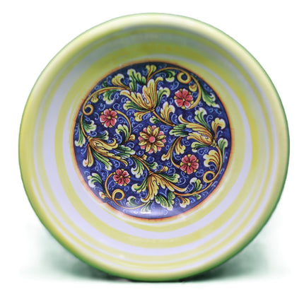 Ciotoline in Ceramica Dipinte a Mano - Set Aperitivo Limoni e Maioliche - Salsiere Colorate in Stile Mediterraneo - Regalo Home Decor Made in Italy