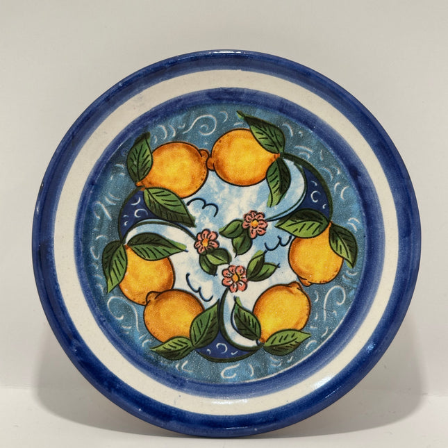 Handmade Neapolitan Ceramic Saucer - Lemon Decor
