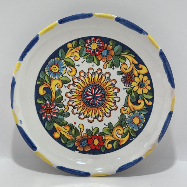 Handmade Neapolitan Ceramic Saucer - Majolica Decoration