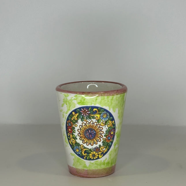 Handmade Ceramic Limoncello Shot Glasses - Majolica Decor
