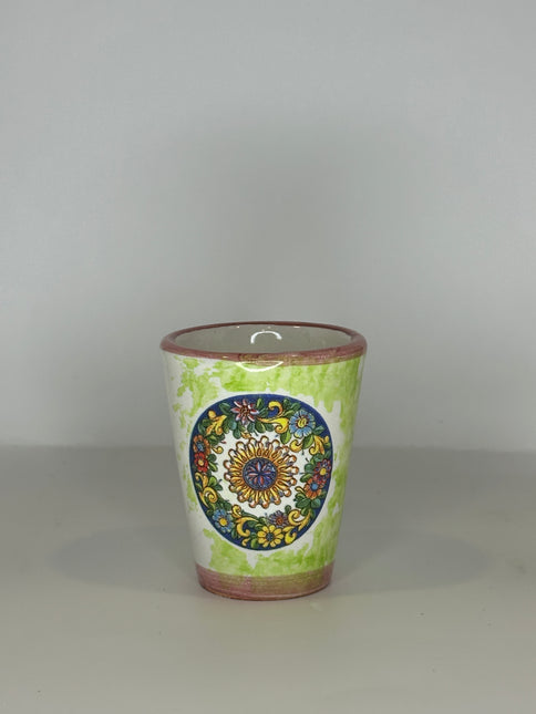 Bicchierini Limoncello in Ceramica Artigianale - Decoro Maioliche
