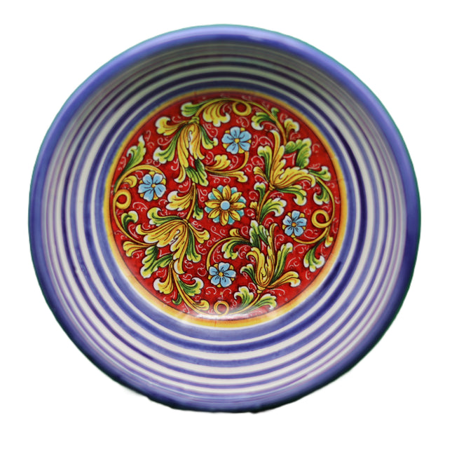 Ciotoline in Ceramica Dipinte a Mano - Set Aperitivo Limoni e Maioliche - Salsiere Colorate in Stile Mediterraneo - Regalo Home Decor Made in Italy