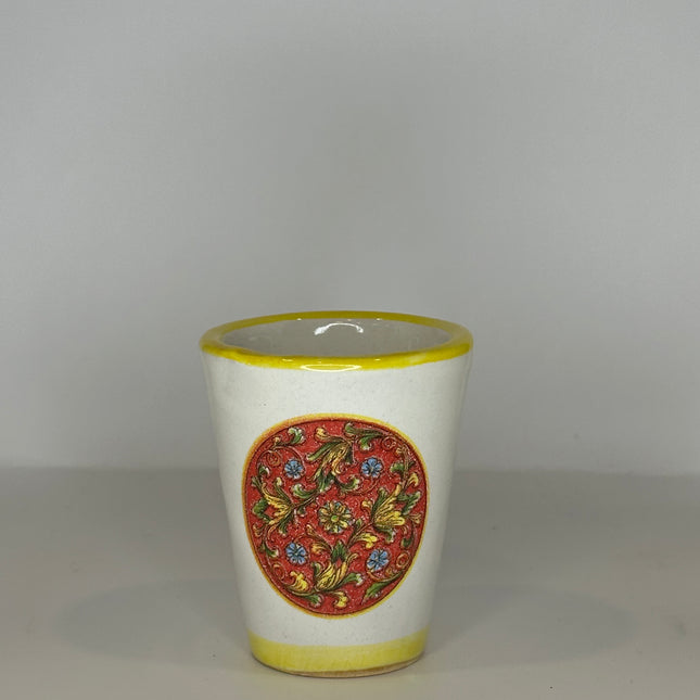 Handmade Ceramic Limoncello Shot Glasses - Majolica Decor