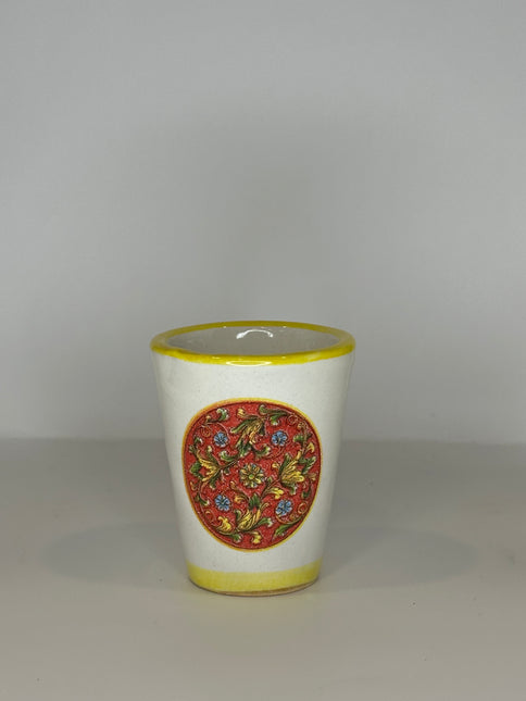 Bicchierini Limoncello in Ceramica Artigianale - Decoro Maioliche