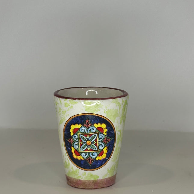 Handmade Ceramic Limoncello Shot Glasses - Majolica Decor