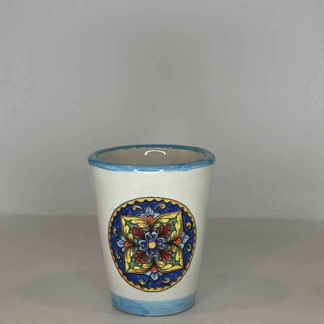Handmade Ceramic Limoncello Shot Glasses - Majolica Decor