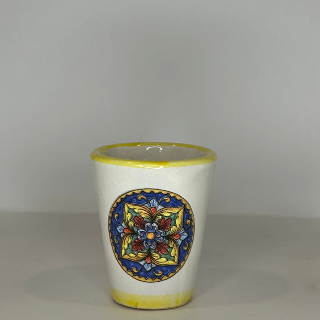 Handmade Ceramic Limoncello Shot Glasses - Majolica Decor