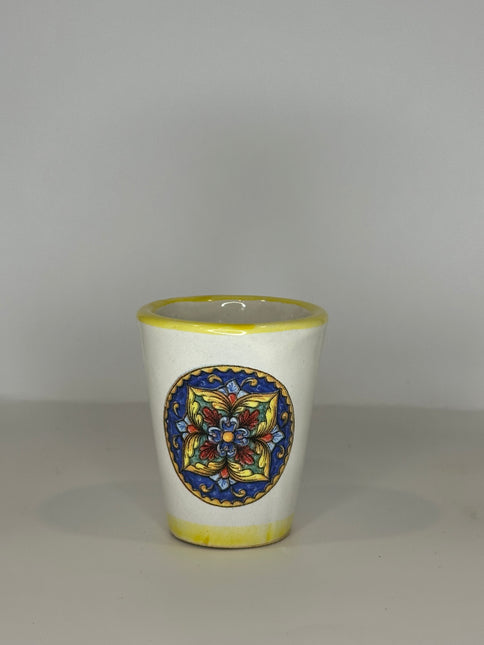 Bicchierini Limoncello in Ceramica Artigianale - Decoro Maioliche
