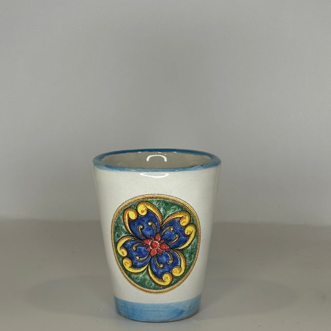 Handmade Ceramic Limoncello Shot Glasses - Majolica Decor