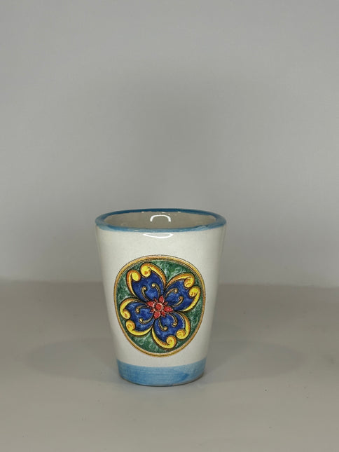 Bicchierini Limoncello in Ceramica Artigianale - Decoro Maioliche
