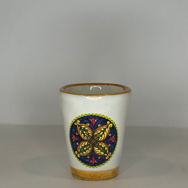 Handmade Ceramic Limoncello Shot Glasses - Majolica Decor