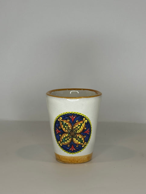 Bicchierini Limoncello in Ceramica Artigianale - Decoro Maioliche