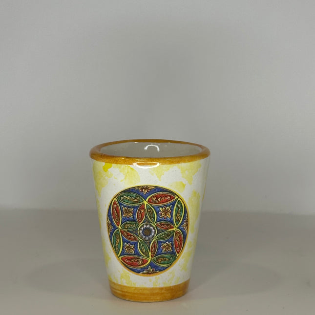 Handmade Ceramic Limoncello Shot Glasses - Majolica Decor