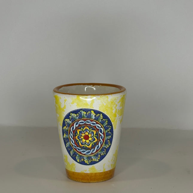 Handmade Ceramic Limoncello Shot Glasses - Majolica Decor