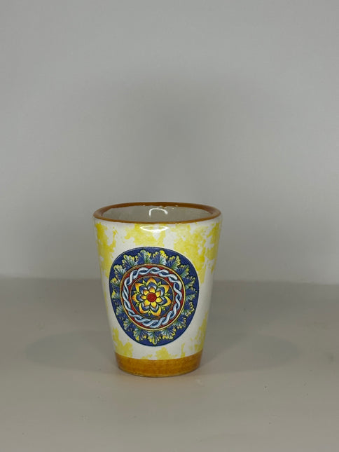 Bicchierini Limoncello in Ceramica Artigianale - Decoro Maioliche