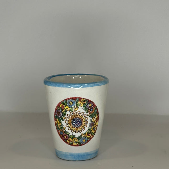 Handmade Ceramic Limoncello Shot Glasses - Majolica Decor