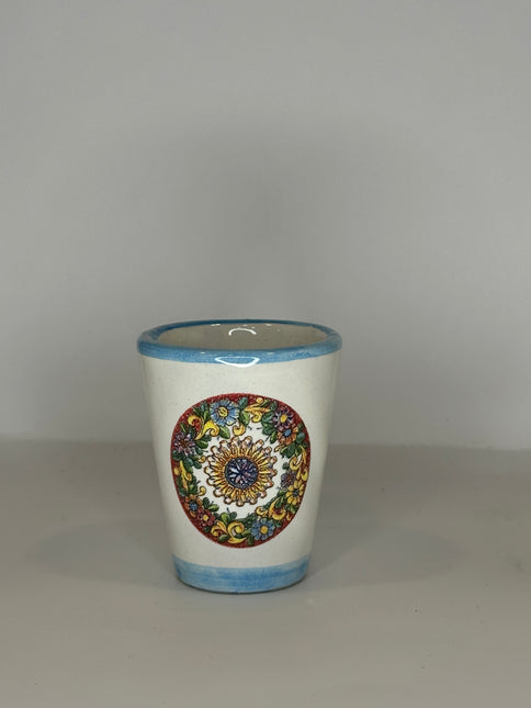 Bicchierini Limoncello in Ceramica Artigianale - Decoro Maioliche