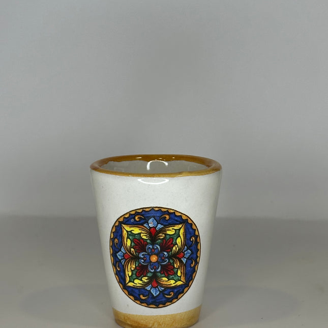 Handmade Ceramic Limoncello Shot Glasses - Majolica Decor
