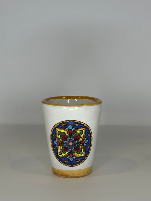 Bicchierini Limoncello in Ceramica Artigianale - Decoro Maioliche