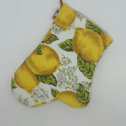 Set Cucina "Limoni di Sicilia" – Guanto Forno e Presina in Puro Cotone