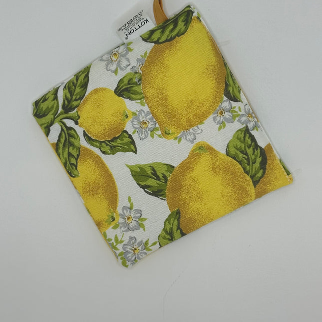 Set Cucina "Limoni di Sicilia" – Guanto Forno e Presina in Puro Cotone