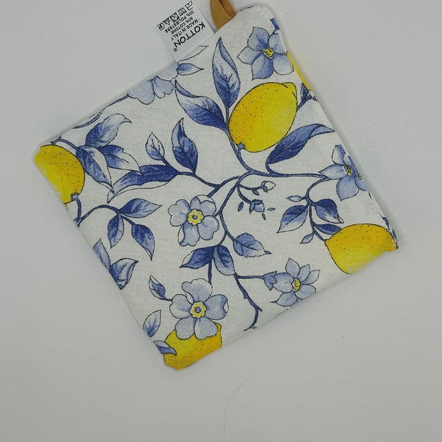 Set Cucina "Limoni di Sicilia" – Guanto Forno e Presina in Puro Cotone