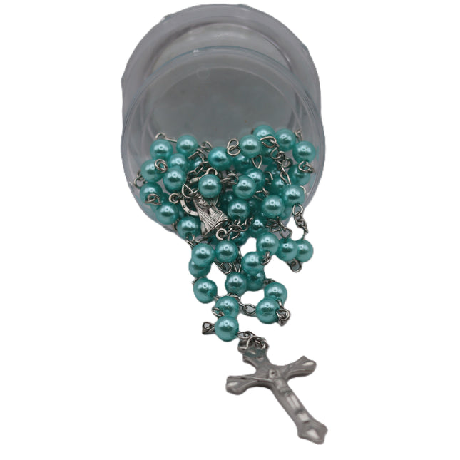 Rosario Colorato con Grani in vari colori-Corona del Rosario Classica - Accessorio Preghiera e Meditazione - Made in Italy