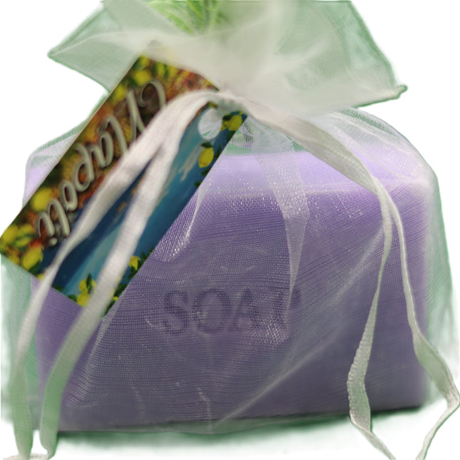 Saponi Profumatori Armadi e Biancheria | Lavanda con Fiori o Limone con Cornetto Portafortuna | Confezione in Velo Artigianale