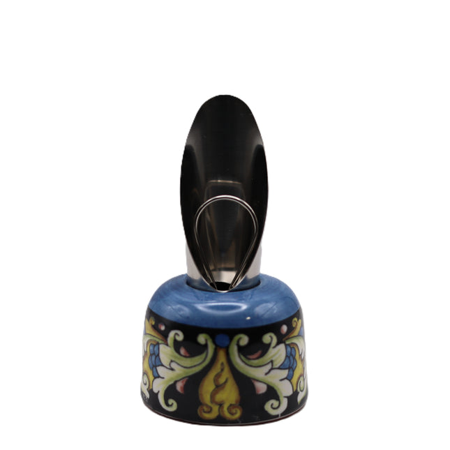 Tappo Versavino in Ceramica Dipinta a Mano - Decoro Maiolica o limoni