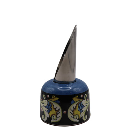 Tappo Versavino in Ceramica Dipinta a Mano - Decoro Maiolica o limoni
