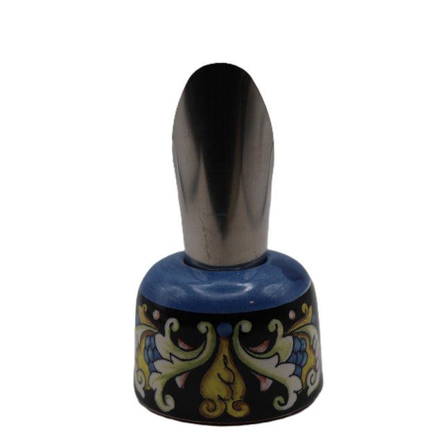 Hand-Painted Ceramic Wine Pourer - Majolica or Lemon Design