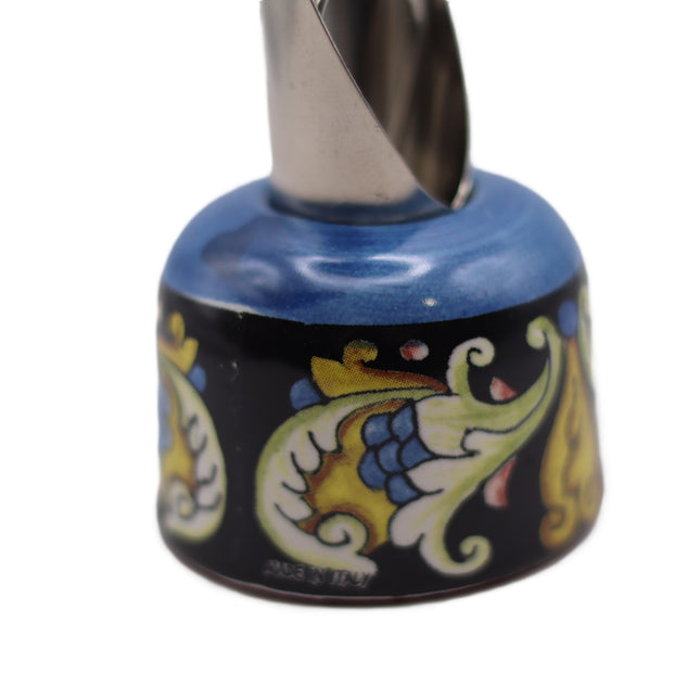 Tappo Versavino in Ceramica Dipinta a Mano - Decoro Maiolica o limoni