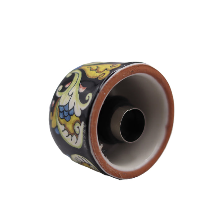 Tappo Versavino in Ceramica Dipinta a Mano - Decoro Maiolica o limoni