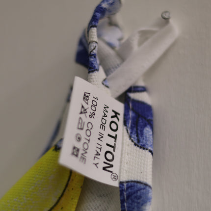 Strofinaccio da Cucina in Cotone con Limoni e Fiori - Canovaccio Mediterraneo in 3 Varianti Colore - Idea Regalo Casa e Cucina - 100% Cotone Made in Italy