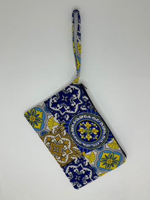 Pochette "Essenza Mediterranea" in Puro Cotone – Fantasie Limoni e Maioliche