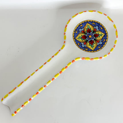 oggia Mestolo in Ceramica Artigianale - Decoro Limoni\Maioliche