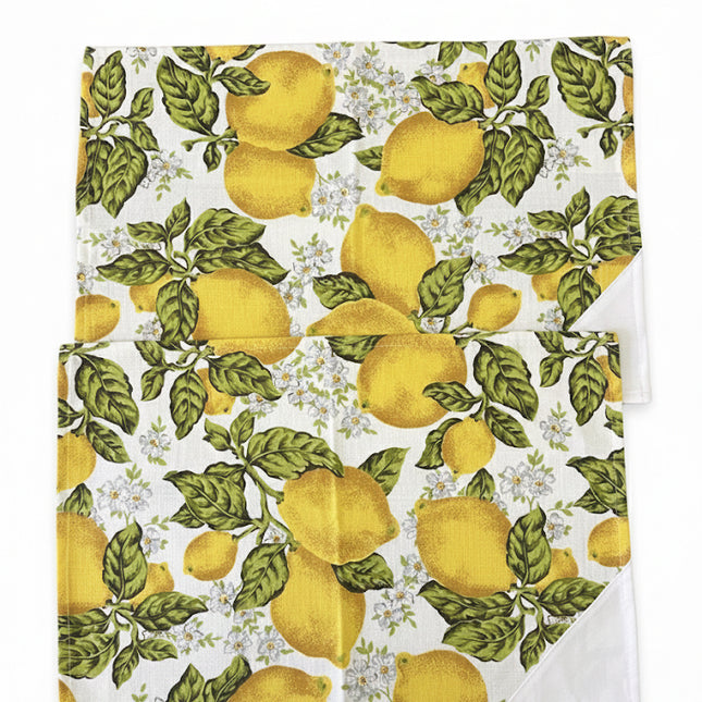 Set 2 Tovagliette Colazione con Limoni - Blu\giallo-Verde\giallo